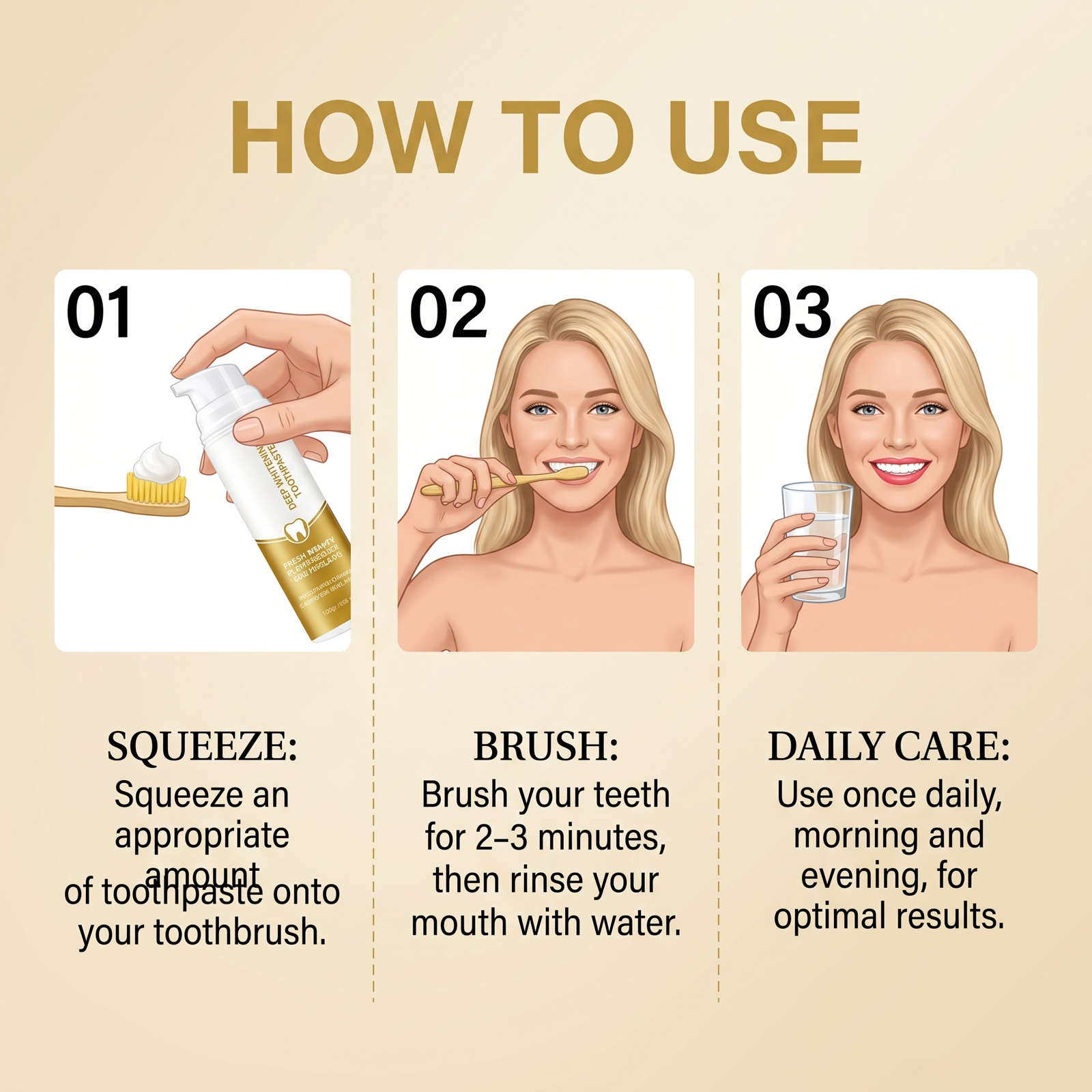 Deep Cleansing Toothpaste Daily Mild Clean Interdental Household Oral Care Home Teeth Gum Daily Goods