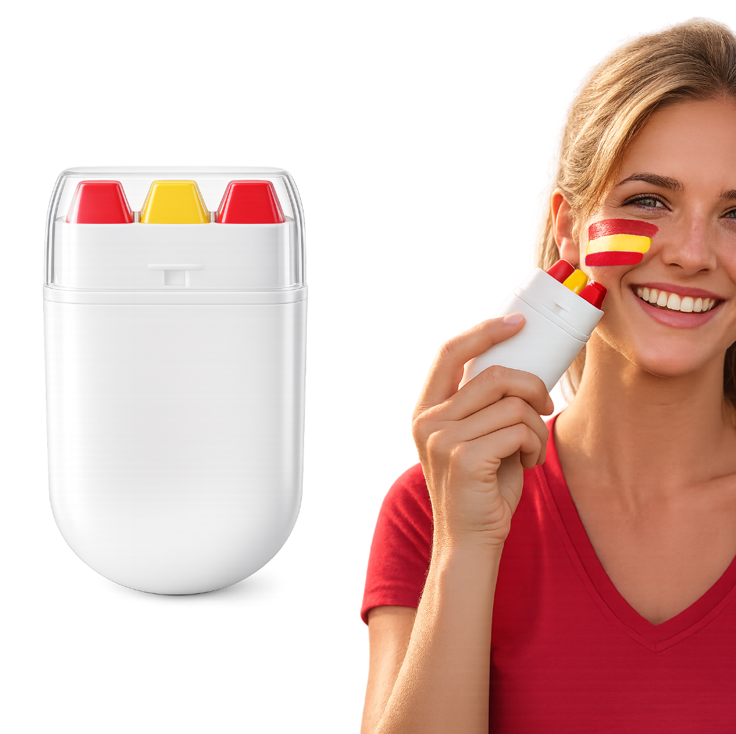 Three Color Face Paint Stick Bright Color Easy Clean Simple Remove Portable Daily Refreshing Facial Drawing Cosmetic Tool