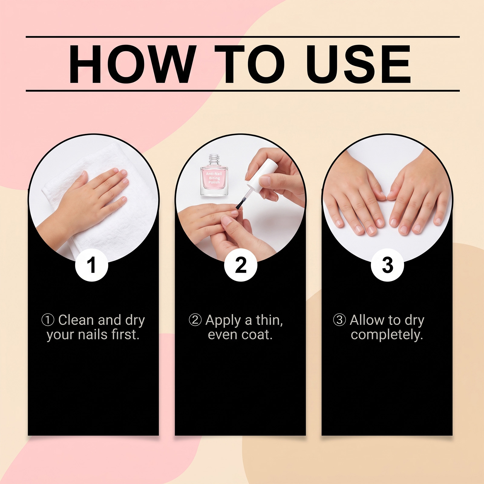 Anti Bite Nail Polish Mild Skin Friendly Nail Care Fresh Moisturizing Non Sticky Fingernail Daily Maintenance Oil Soft Gentle Delicate Hydrating