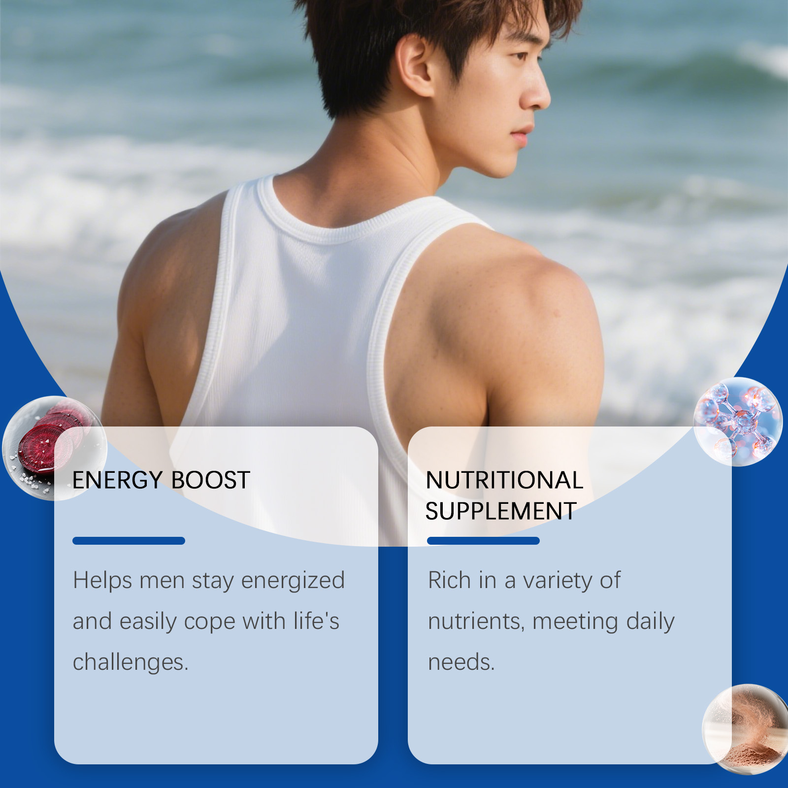 Male Care Gummy Herbal Dietary Supplement Boost Energy Enhance Vitality Daily For Men