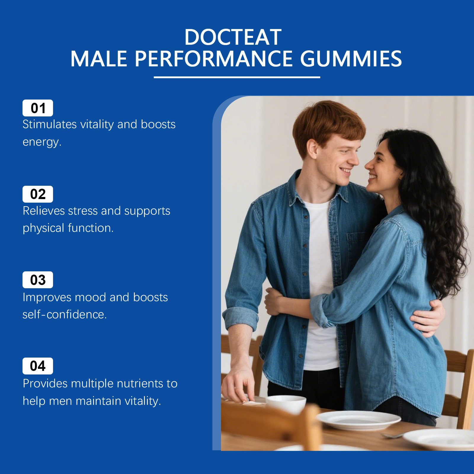 Male Care Gummy Herbal Dietary Supplement Boost Energy Enhance Vitality Daily For Men