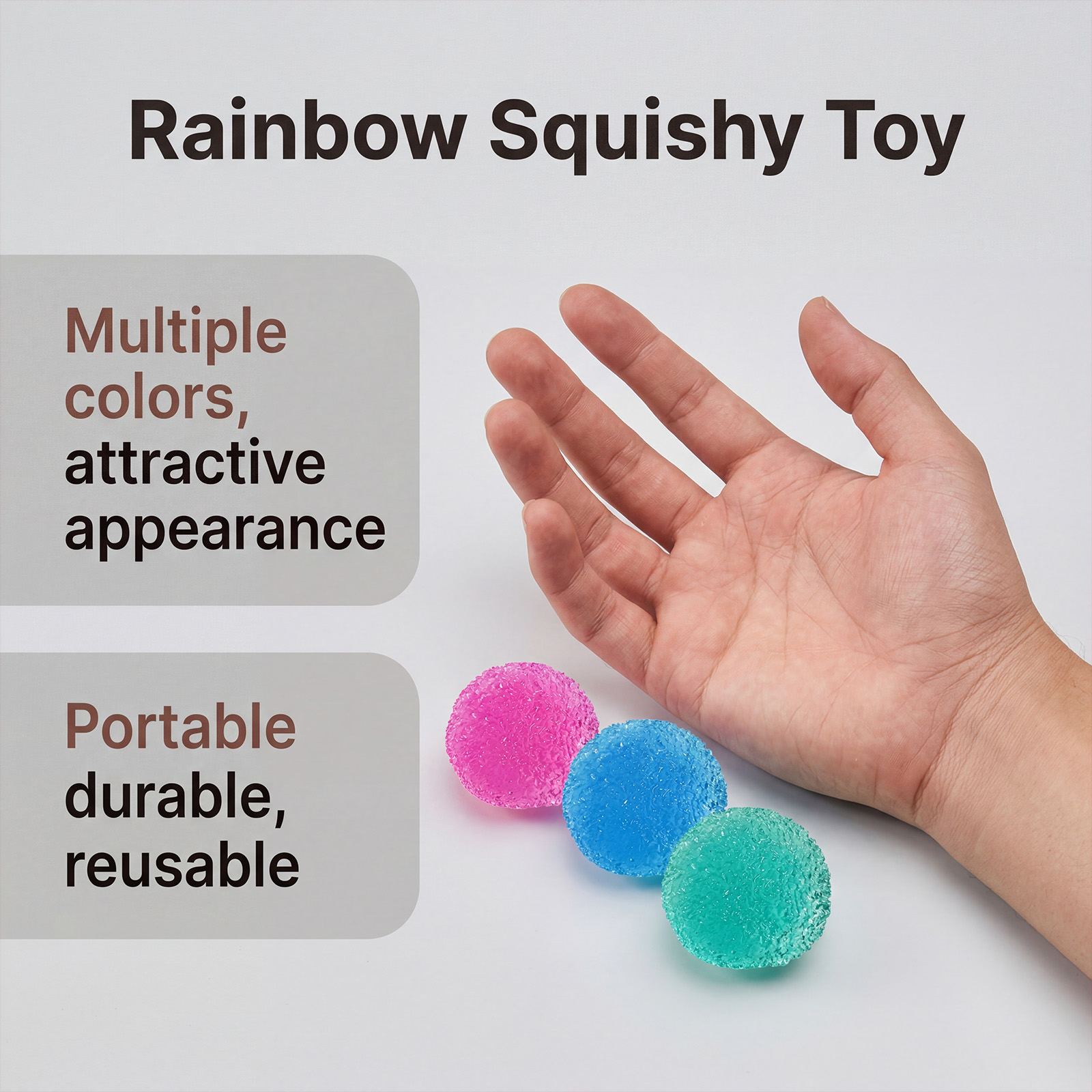 (Blue) Waxberry Squeeze Toy Rose Red Slow Rebound Soft Smooth Easy Pinch Stress Relief Vent Massage Ball For Mood Calm Pressure Release Daily Play