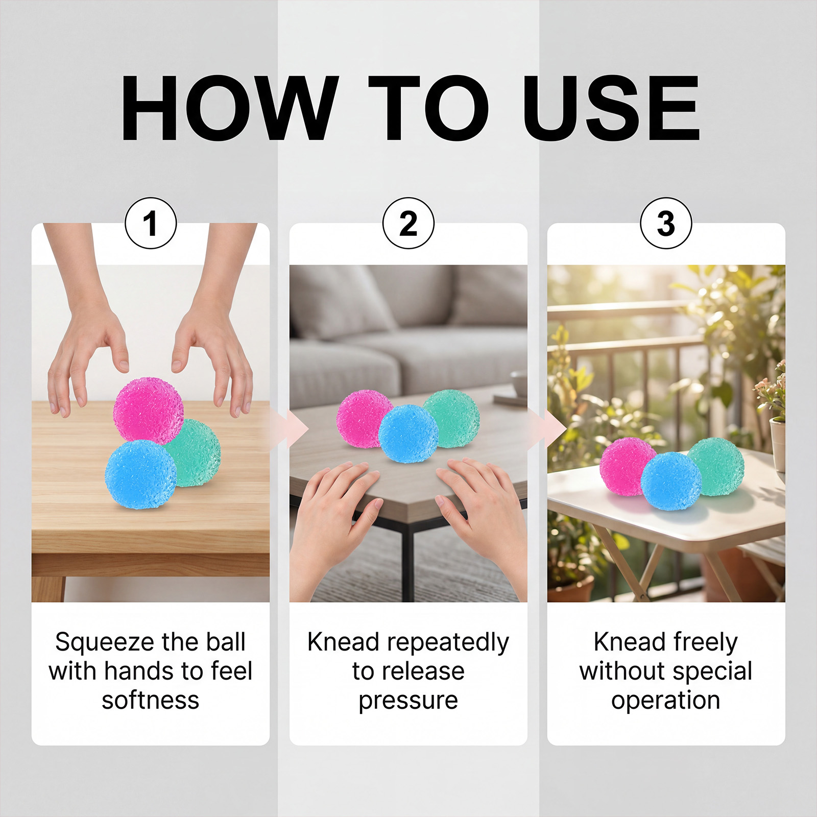 (Blue) Waxberry Squeeze Toy Rose Red Slow Rebound Soft Smooth Easy Pinch Stress Relief Vent Massage Ball For Mood Calm Pressure Release Daily Play