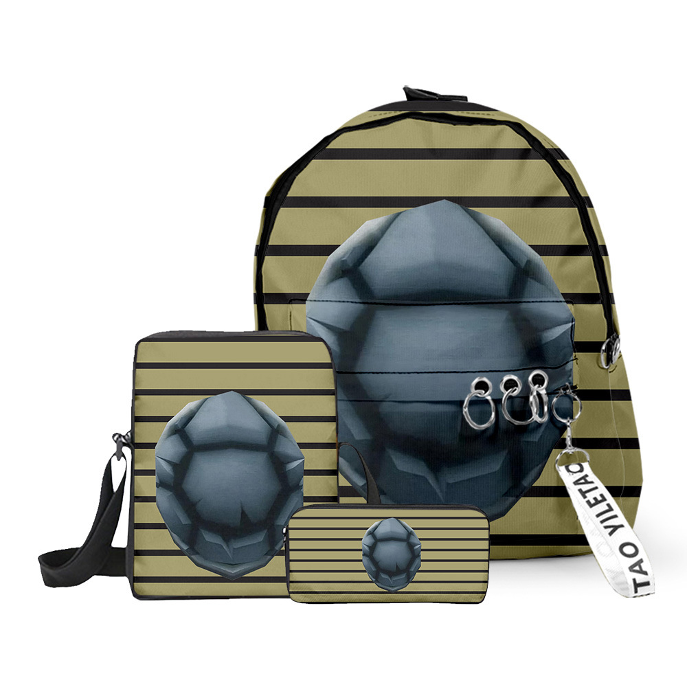 (4) Super Mario Backpack Set Shoulder Bag And Pencil Case 3 In 1 Kids School Cartoon Lightweight Travel Collection