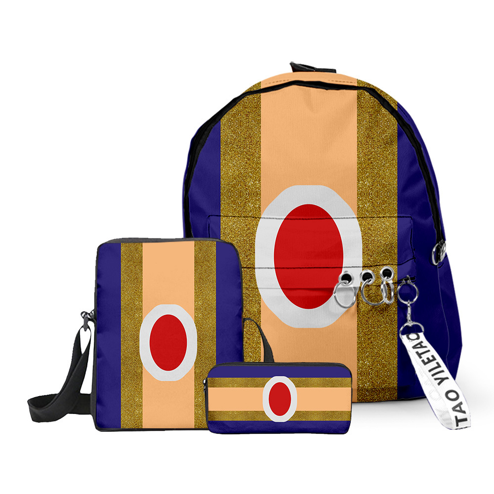 (4) Super Mario Backpack Set Shoulder Bag And Pencil Case 3 In 1 Kids School Cartoon Lightweight Travel Collection