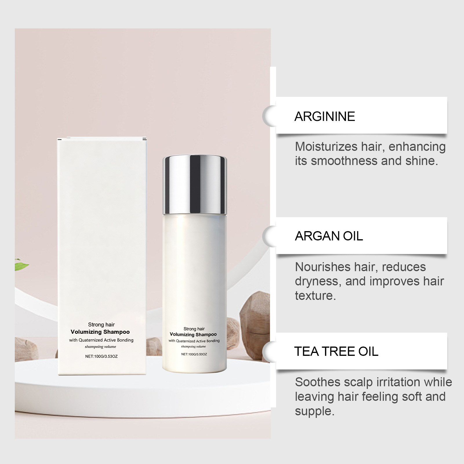 Scalp Nourishing Shampoo Mild Cleansing Refreshing Roots Glossy Smooth Hair Daily Washing Care