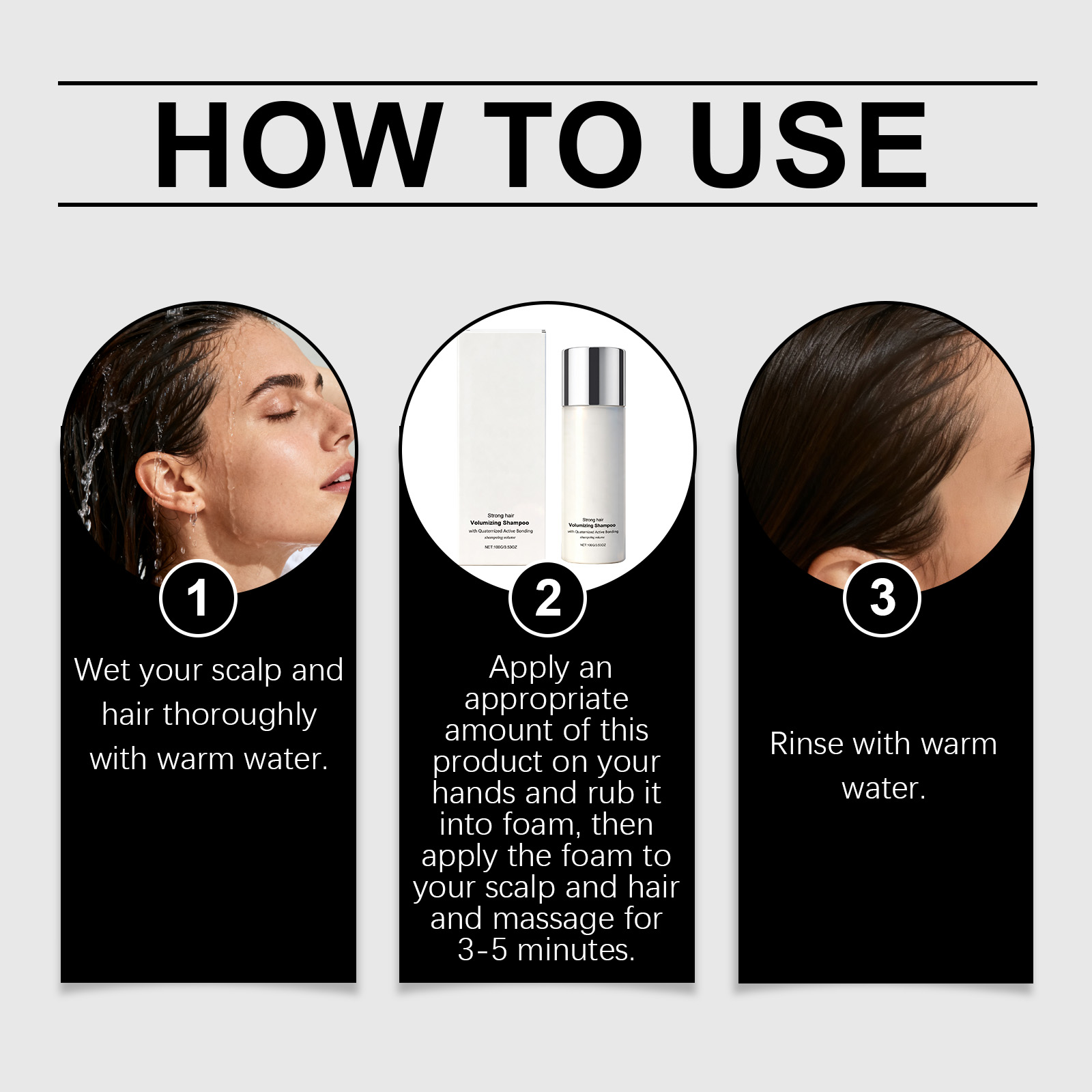 Scalp Nourishing Shampoo Mild Cleansing Refreshing Roots Glossy Smooth Hair Daily Washing Care