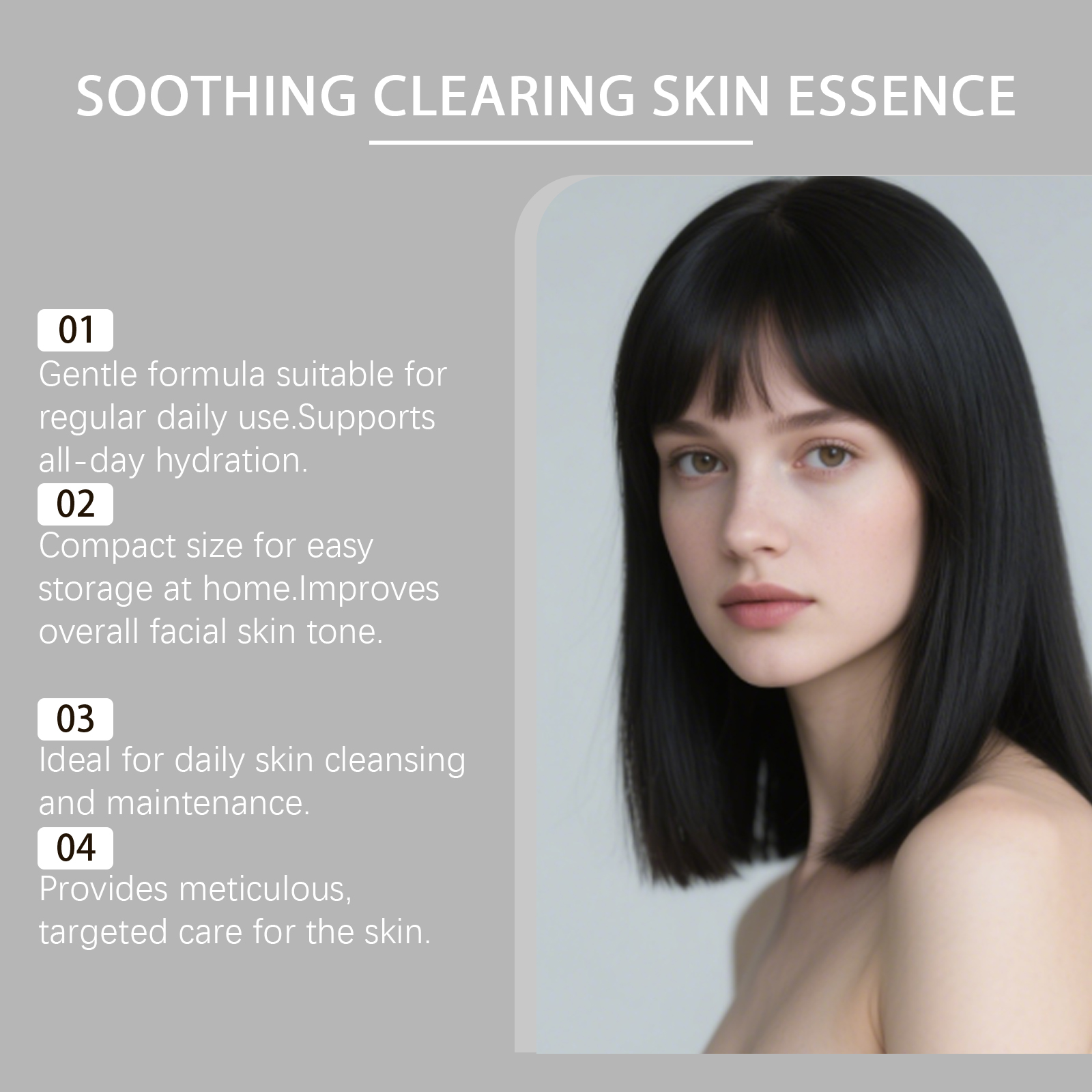 Acne Care Essence Liquid Mild Clean Skin Moisture Lock Water Refreshing Facial Pimple Clean Skincare