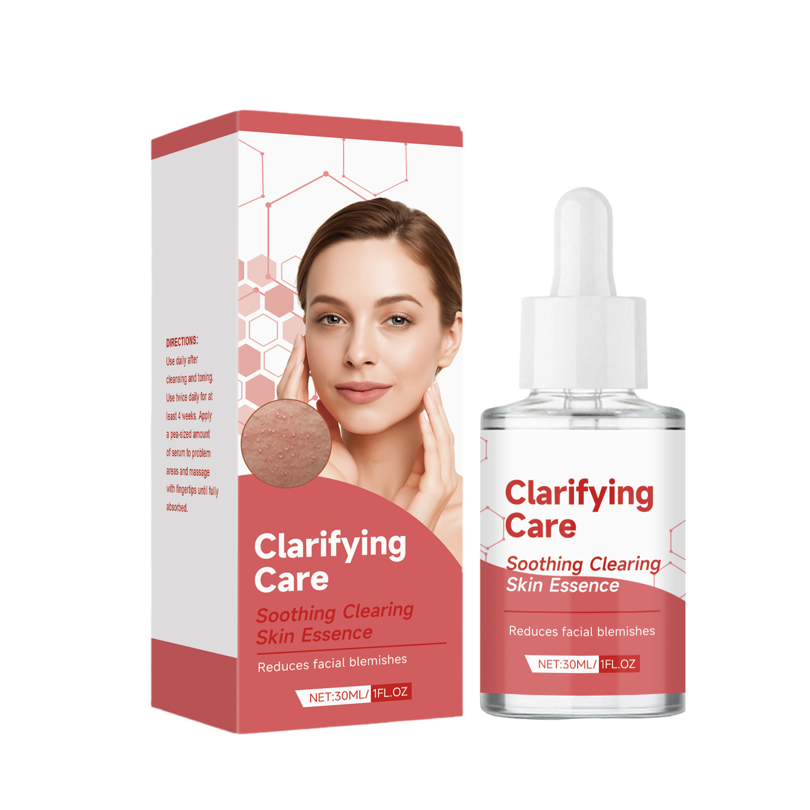 Acne Care Essence Liquid Mild Clean Skin Moisture Lock Water Refreshing Facial Pimple Clean Skincare