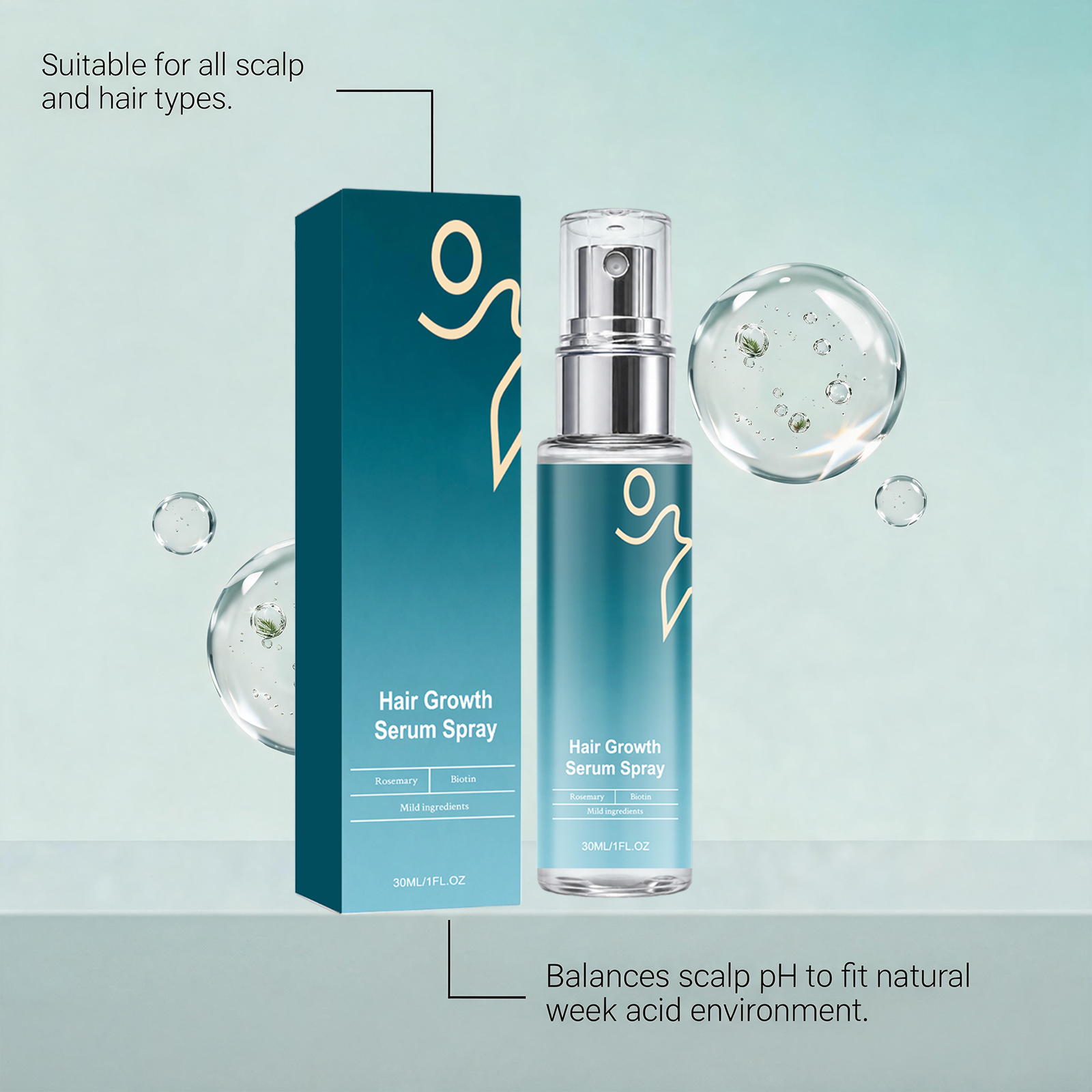 Hair Care Spray Mild Formula Light Texture Fluffy Strands Hydrating Moisturizing Soft Comfort