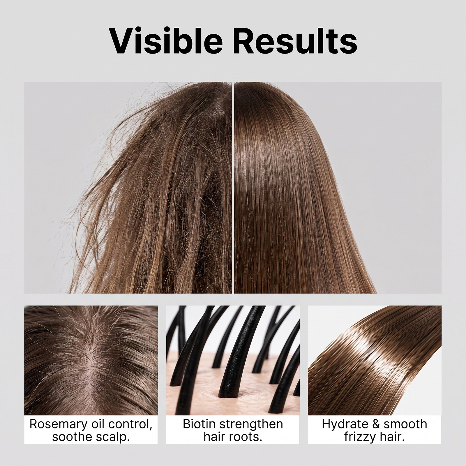 Hair Care Spray Mild Formula Light Texture Fluffy Strands Hydrating Moisturizing Soft Comfort