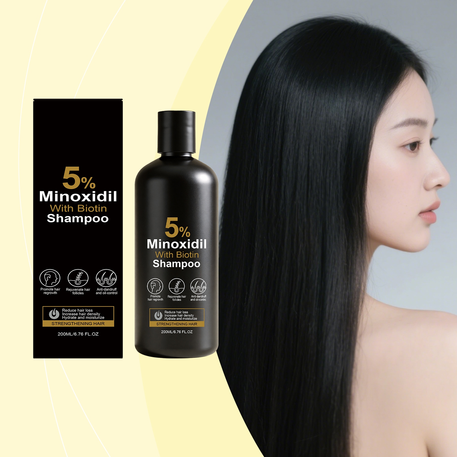 Mild Repair Balanced Scalp Soothing Care Shampoo For Daily Household Hair Fiber Cleansing