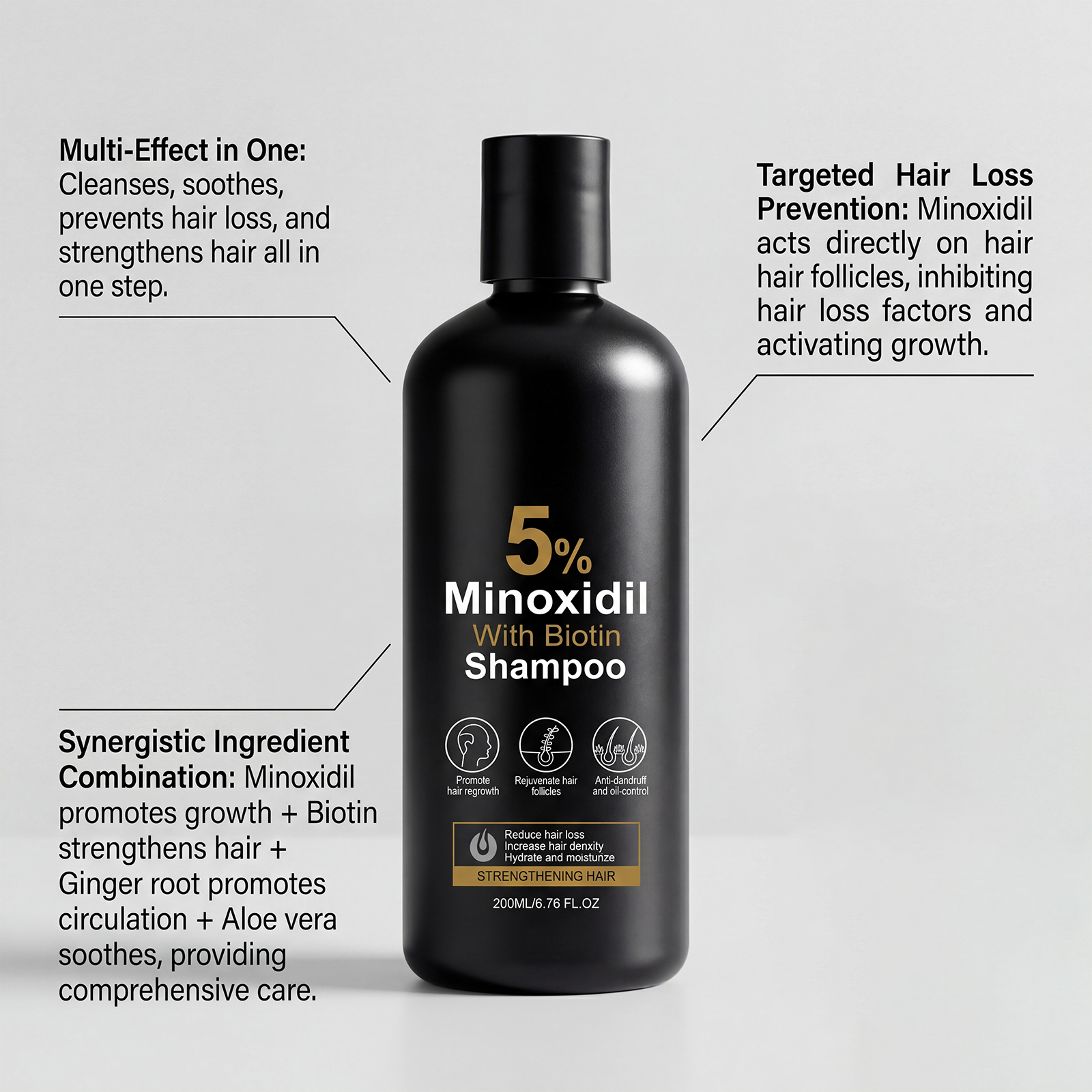 Mild Repair Balanced Scalp Soothing Care Shampoo For Daily Household Hair Fiber Cleansing