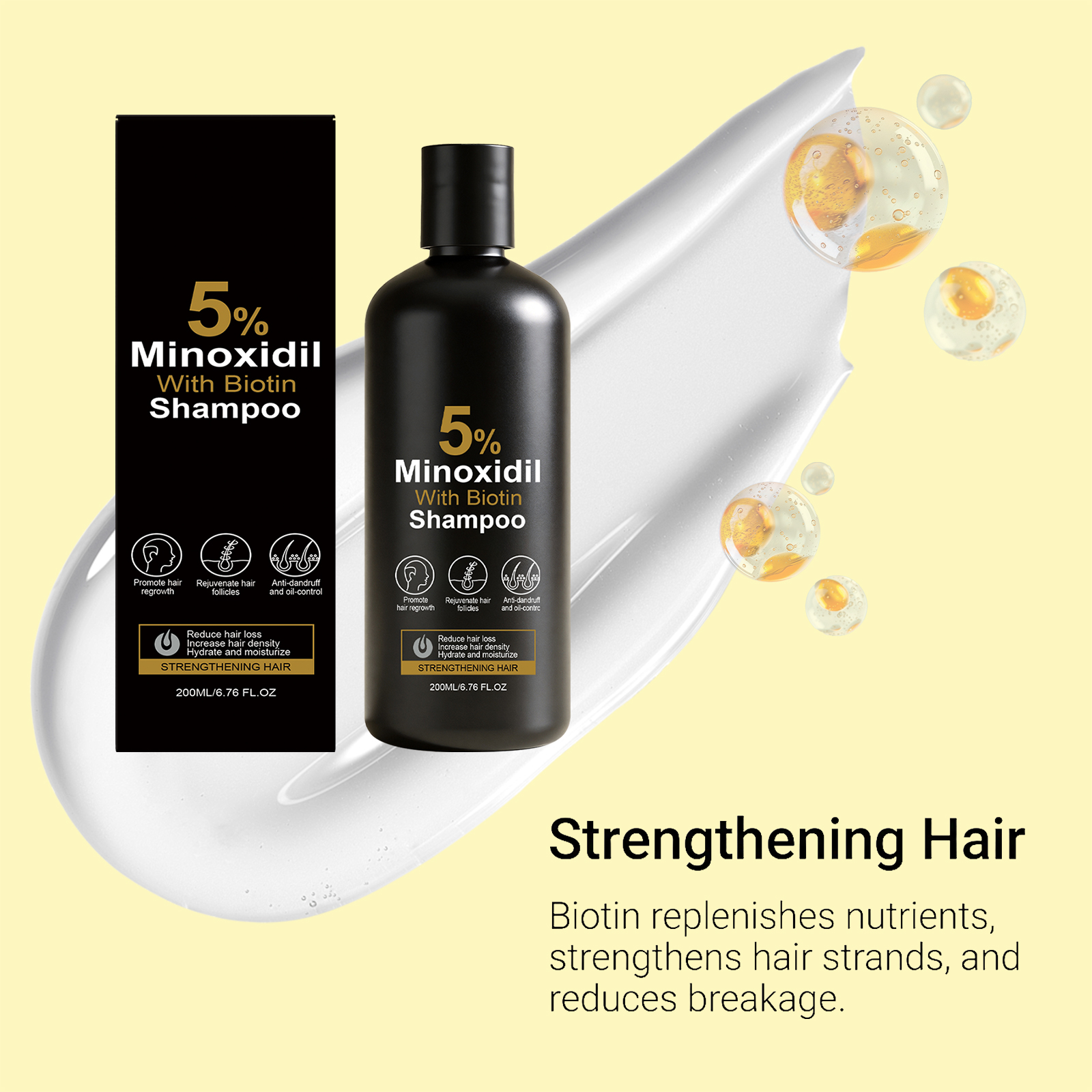Mild Repair Balanced Scalp Soothing Care Shampoo For Daily Household Hair Fiber Cleansing