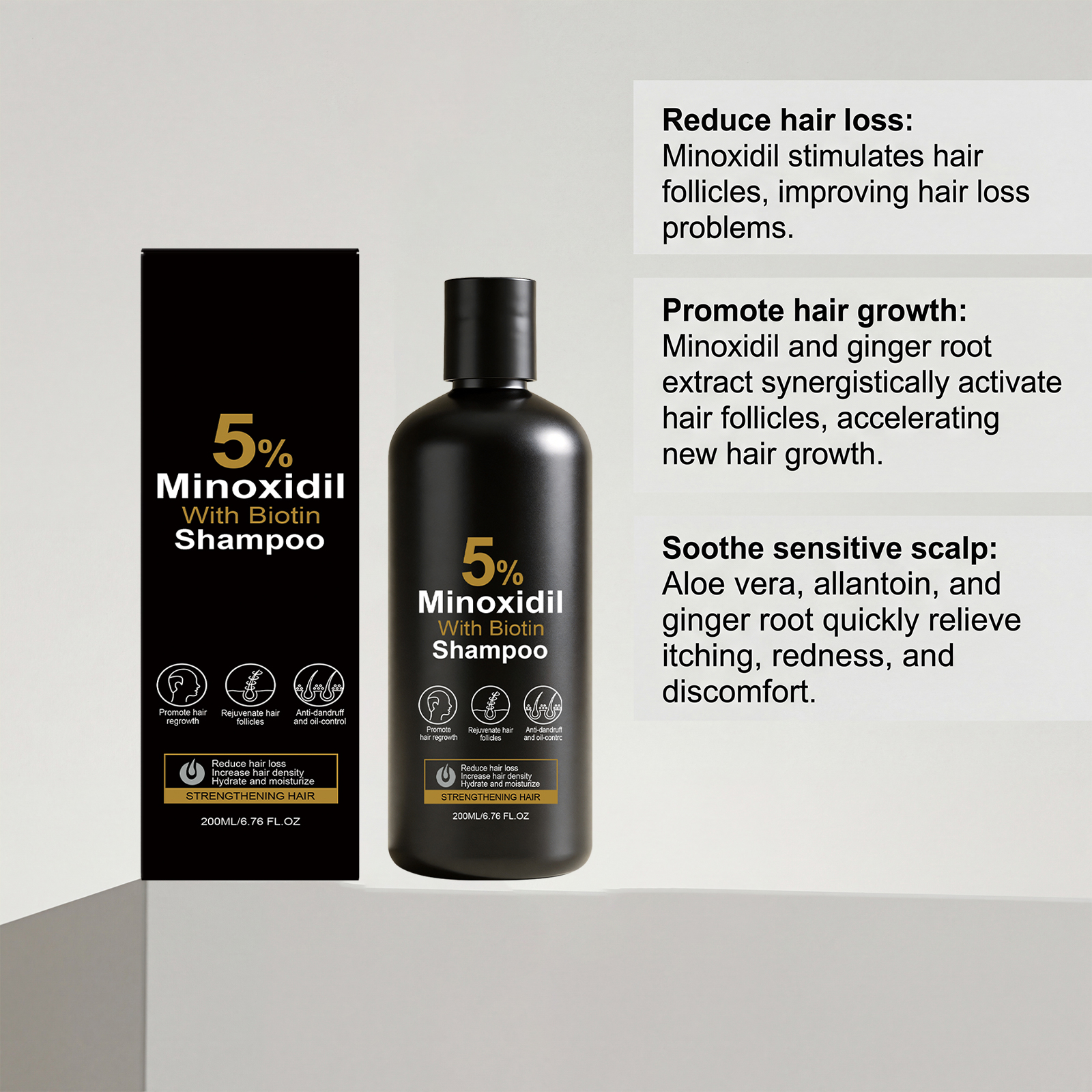 Mild Repair Balanced Scalp Soothing Care Shampoo For Daily Household Hair Fiber Cleansing
