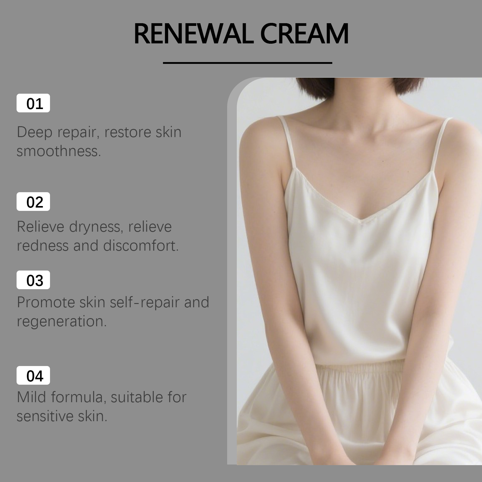 Black Rice White Care Cream Mild Soft Smooth Tender Skin Mole Daily Treatment