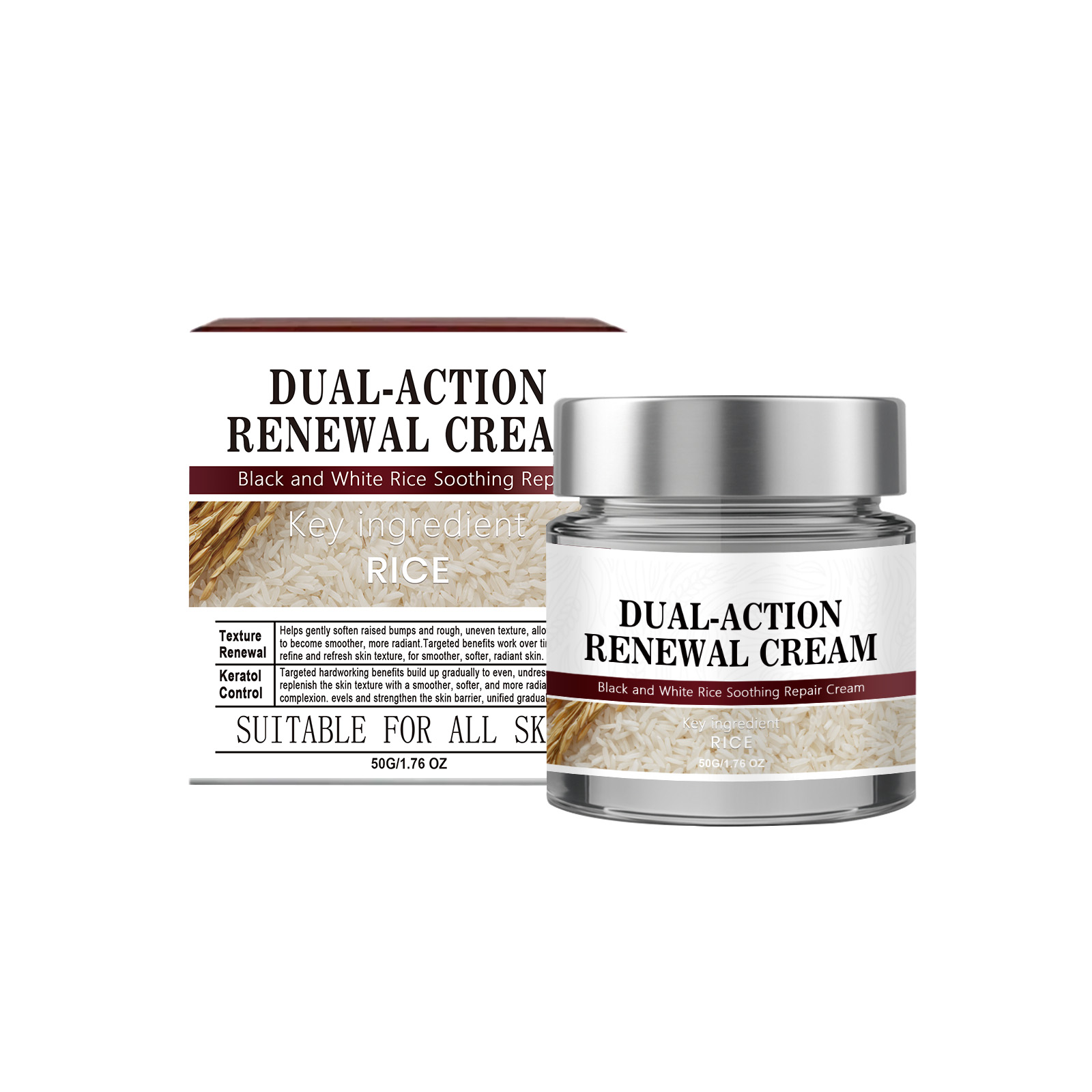 Black Rice White Care Cream Mild Soft Smooth Tender Skin Mole Daily Treatment
