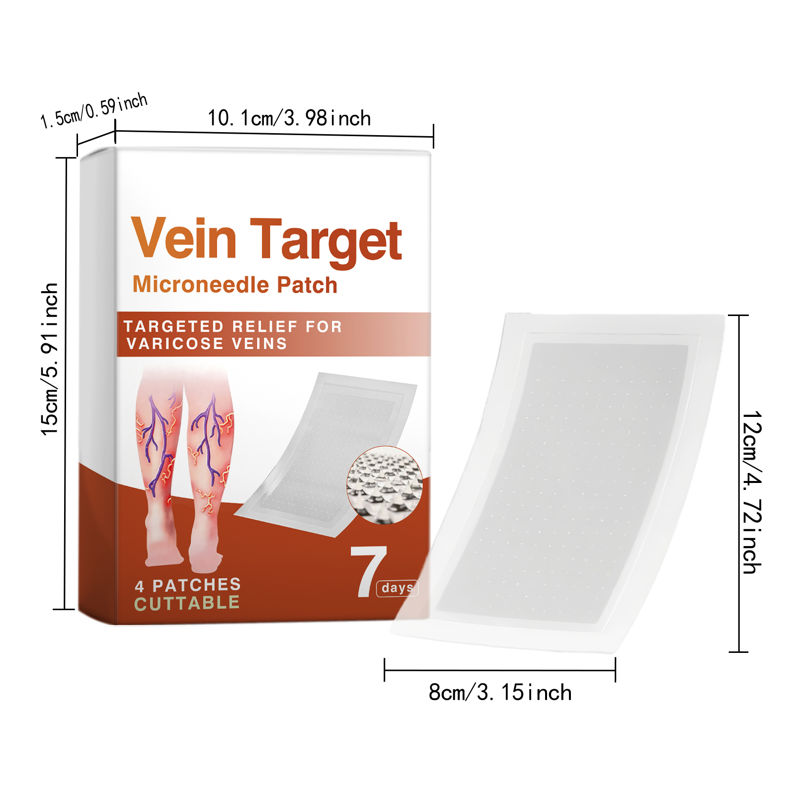 Leg Comfort Care Patch Mild Gentle Protect Skin Breathable Fit Soft Refreshing Portable Daily Sticker