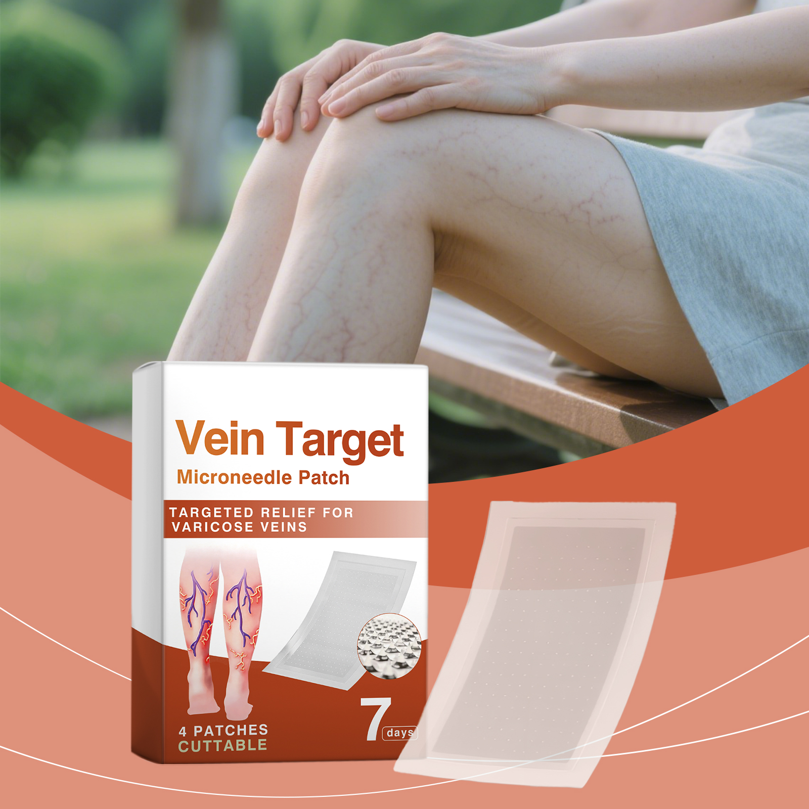 Leg Comfort Care Patch Mild Gentle Protect Skin Breathable Fit Soft Refreshing Portable Daily Sticker