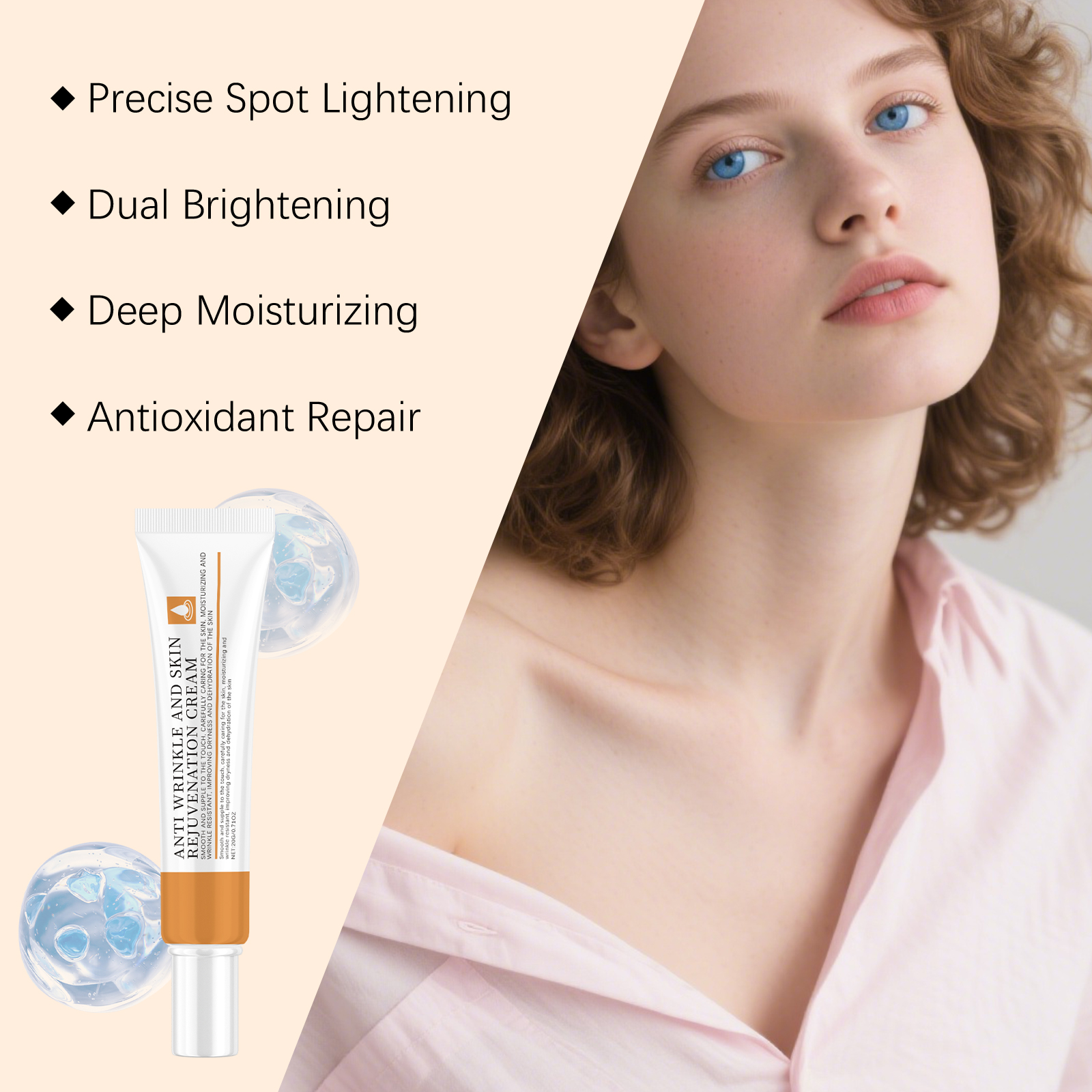 Soft Skin Care Cream Gentle Mild Tender Delicate Moisturizing Brightening Hydrating Facial Daily Lotion