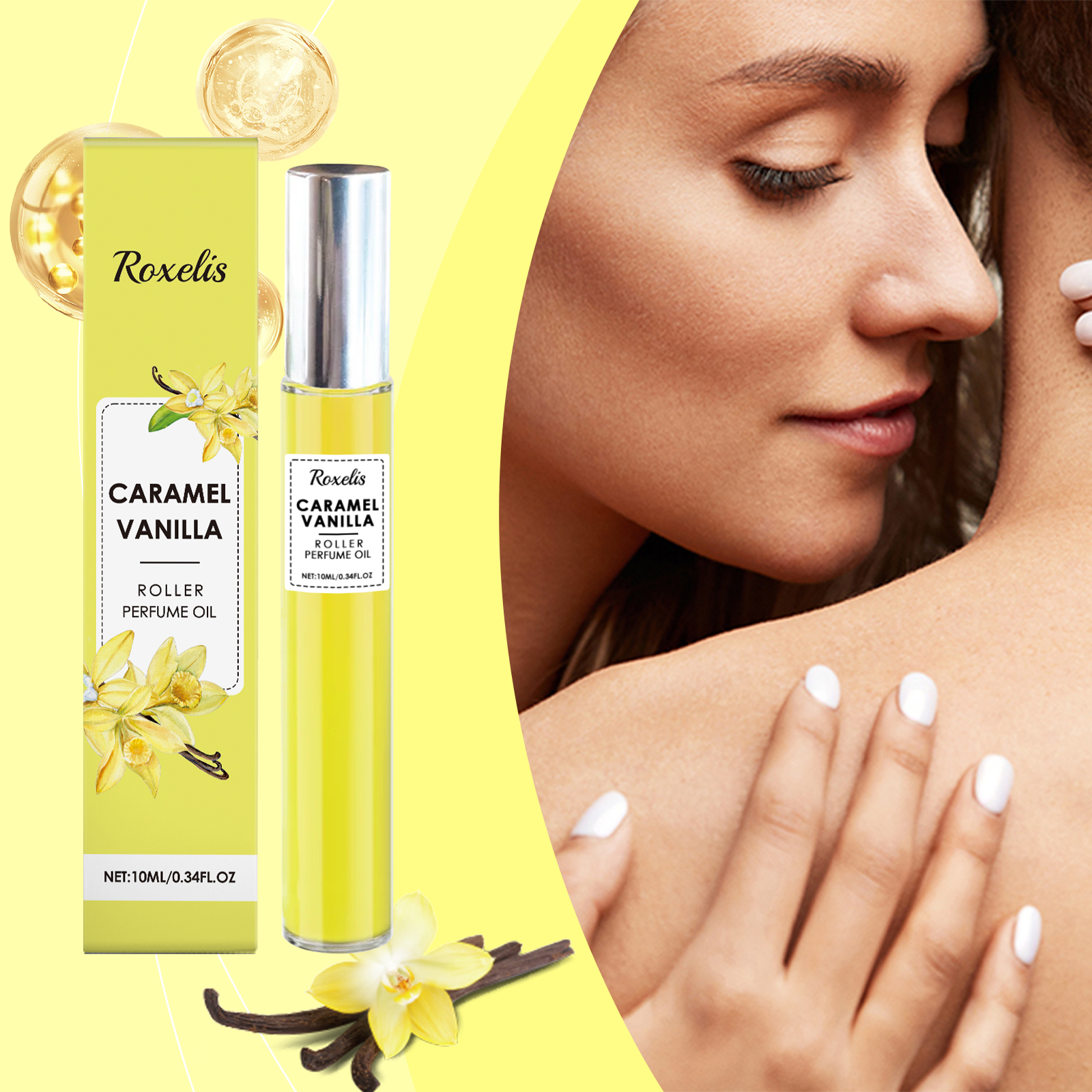 Vanilla Roll On Perfume Niche Fragrance Exudes Charm Fresh Long Lasting For Couple Dating Atmosphere