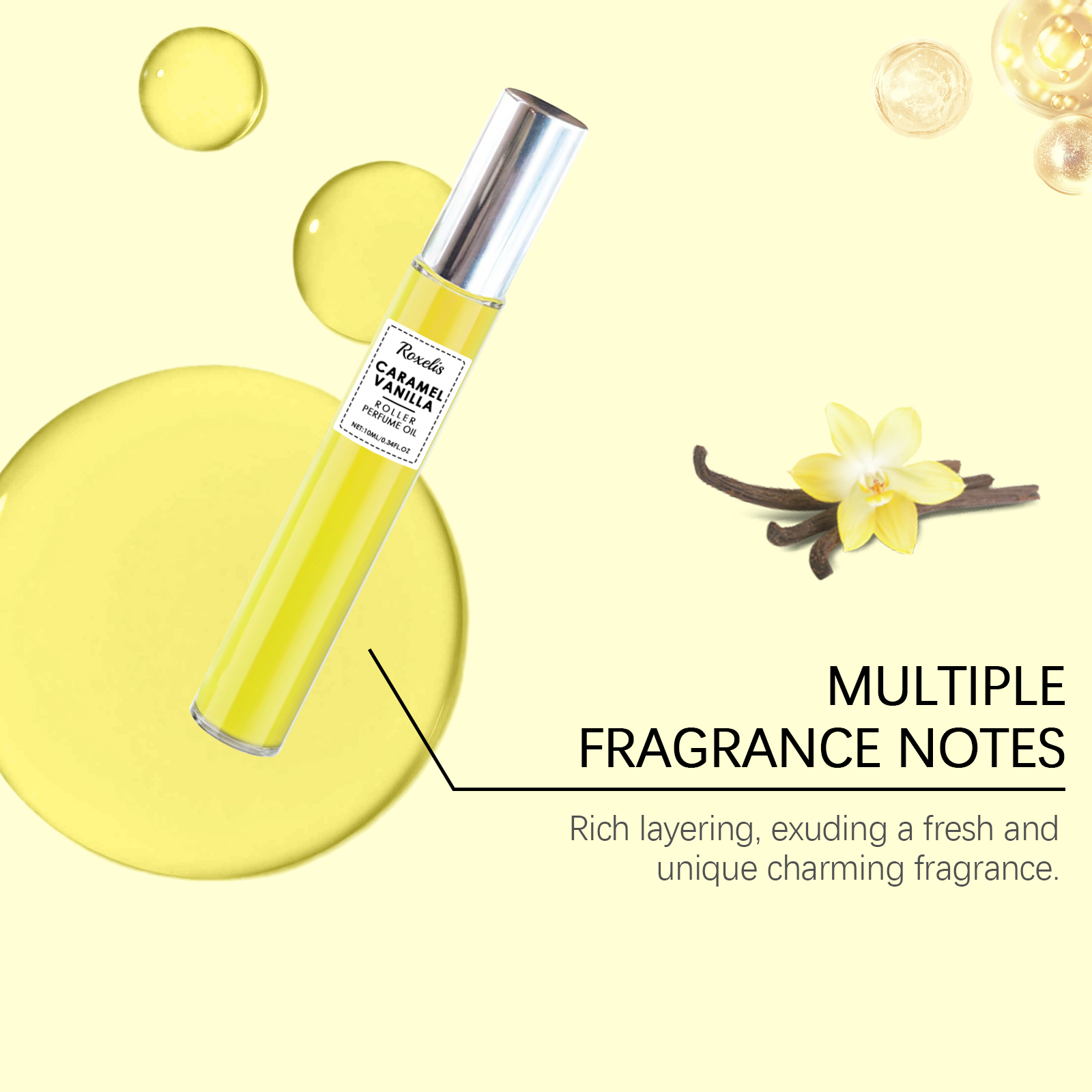 Vanilla Roll On Perfume Niche Fragrance Exudes Charm Fresh Long Lasting For Couple Dating Atmosphere