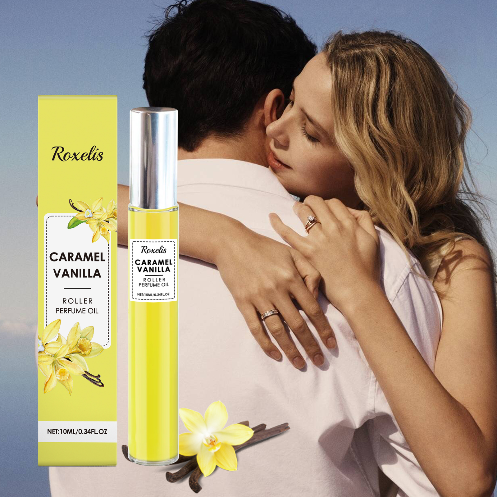 Vanilla Roll On Perfume Niche Fragrance Exudes Charm Fresh Long Lasting For Couple Dating Atmosphere