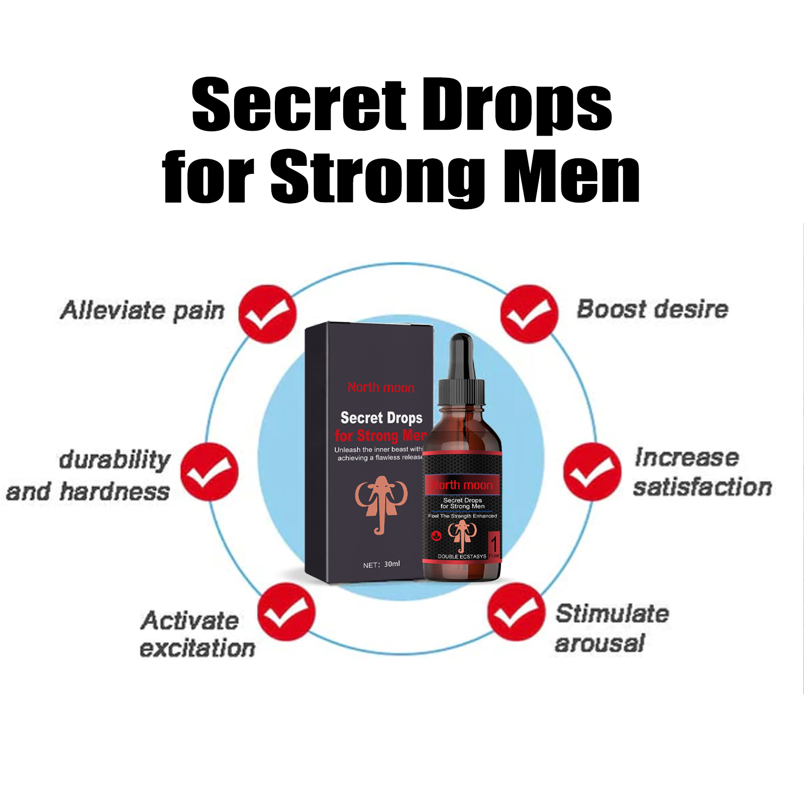 Men Care Drops For Men Body Maintenance Strengthen Vitality Pleasant Mind Massage Essential Oil