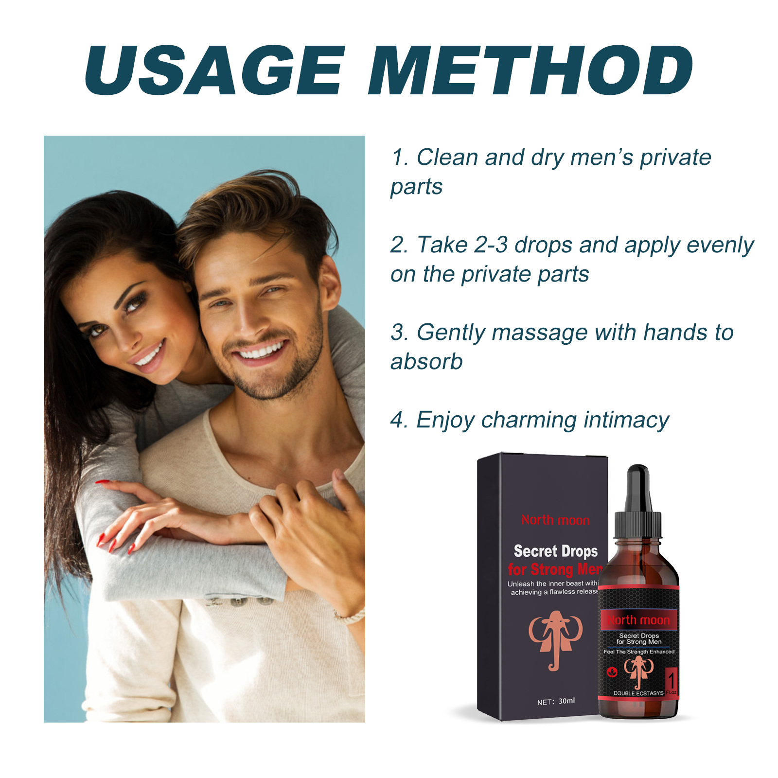 Men Care Drops For Men Body Maintenance Strengthen Vitality Pleasant Mind Massage Essential Oil
