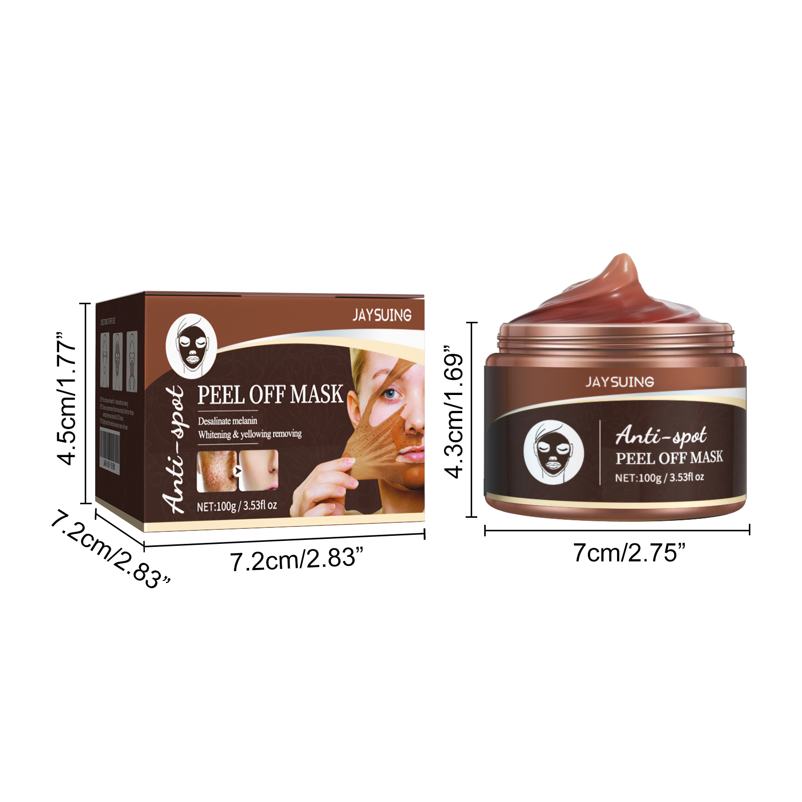 Peel Off Mask Brightening Firming Hydrating Dark Spot Fading For Glowing Skin Daily Face Care 1 PCS