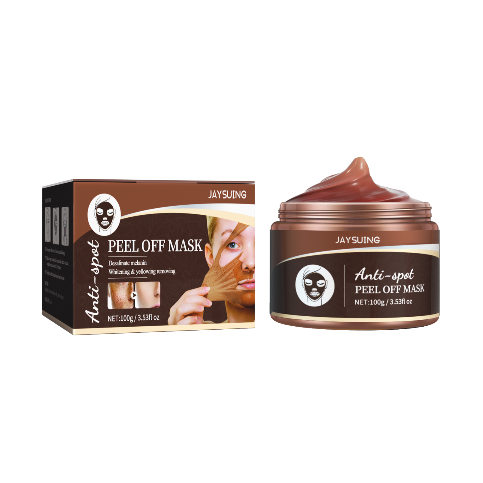 Peel Off Mask Brightening Firming Hydrating Dark Spot Fading For Glowing Skin Daily Face Care 1 PCS