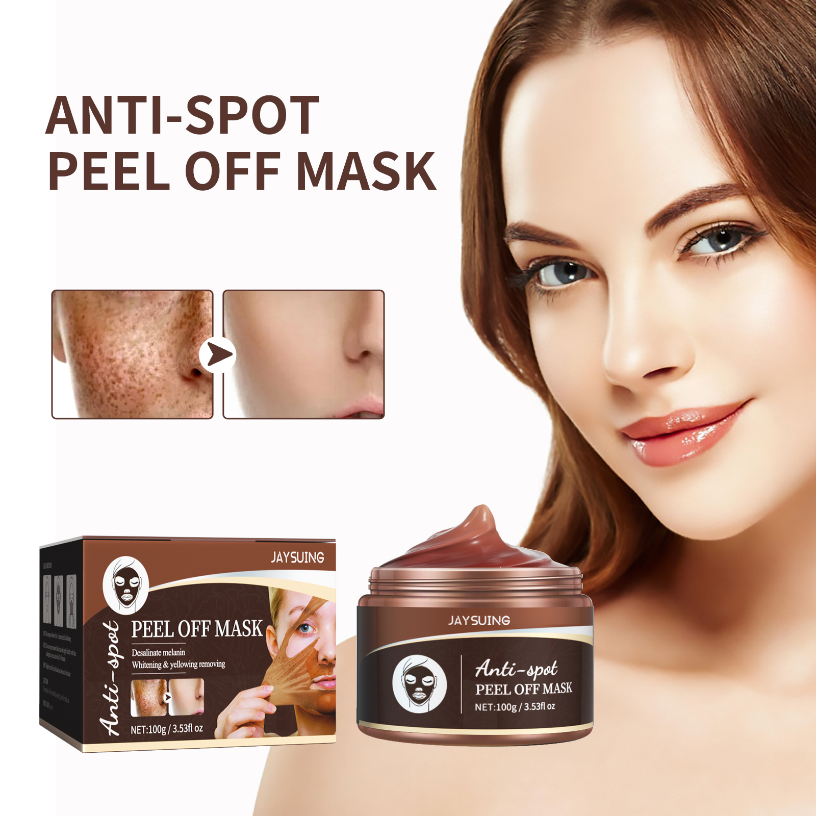 Peel Off Mask Brightening Firming Hydrating Dark Spot Fading For Glowing Skin Daily Face Care 1 PCS