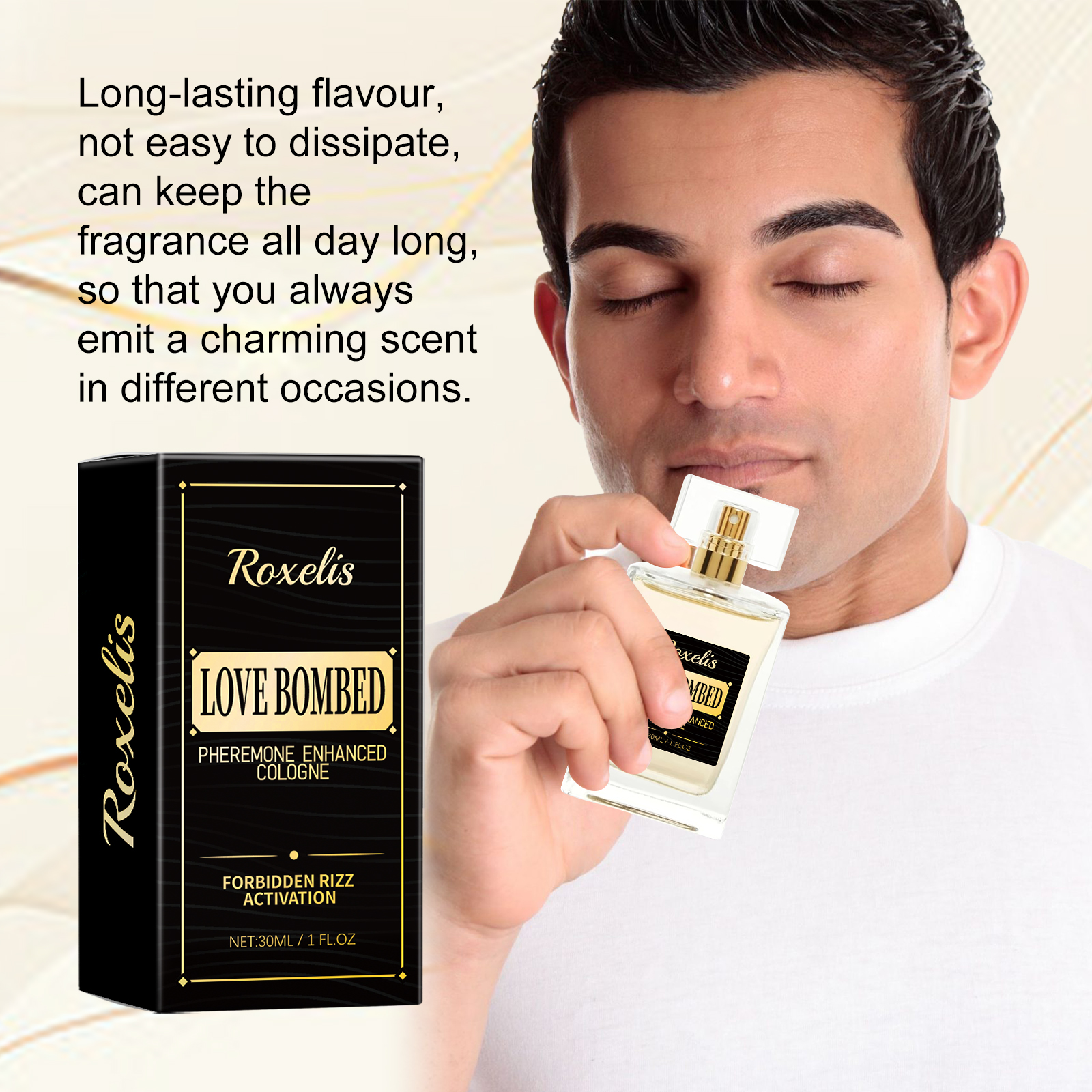 Men Pheromone Cologne Long Lasting Fresh Scent For Business Dating Daily Wear