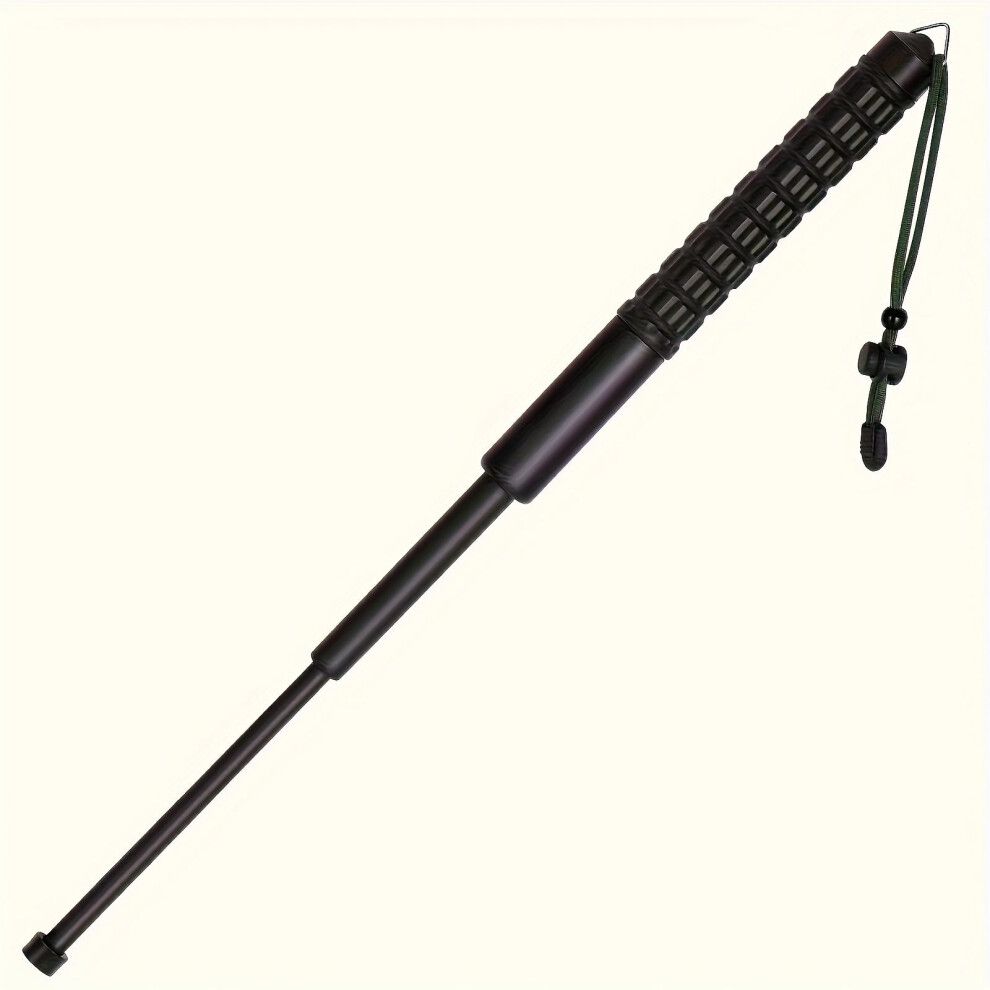 Telescopic Stick 26in 3 Section Rubber Handle Strong PVC Quick Release Retractable Safety Rod for Outdoor Car