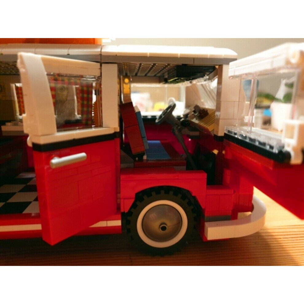 Volkswagen T1 Camper Car Model Technic Series 1354pcs Building Blocks withoutbox
