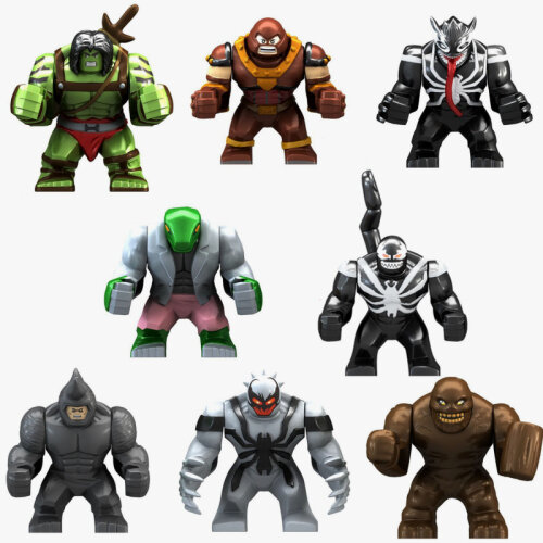 8PCS Villain Superheroes Big Figures Toys Fit Lego