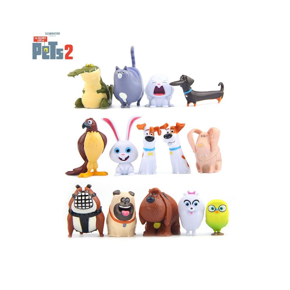 14PCS The Secret Life Of Pets Max Snowball Duke Chloe Gidget Action Figure Toys
