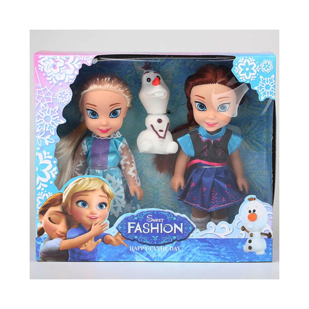 Frozen Princess Elsa-Anna-Olaf Doll Figures Hotsale-Playset Birthday Gift