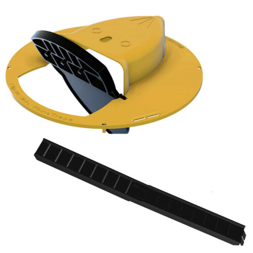 (Yellow, One Size) Simple Safe Slide Lid Mousetrap Automatic Efficient Flip N Mice Catch