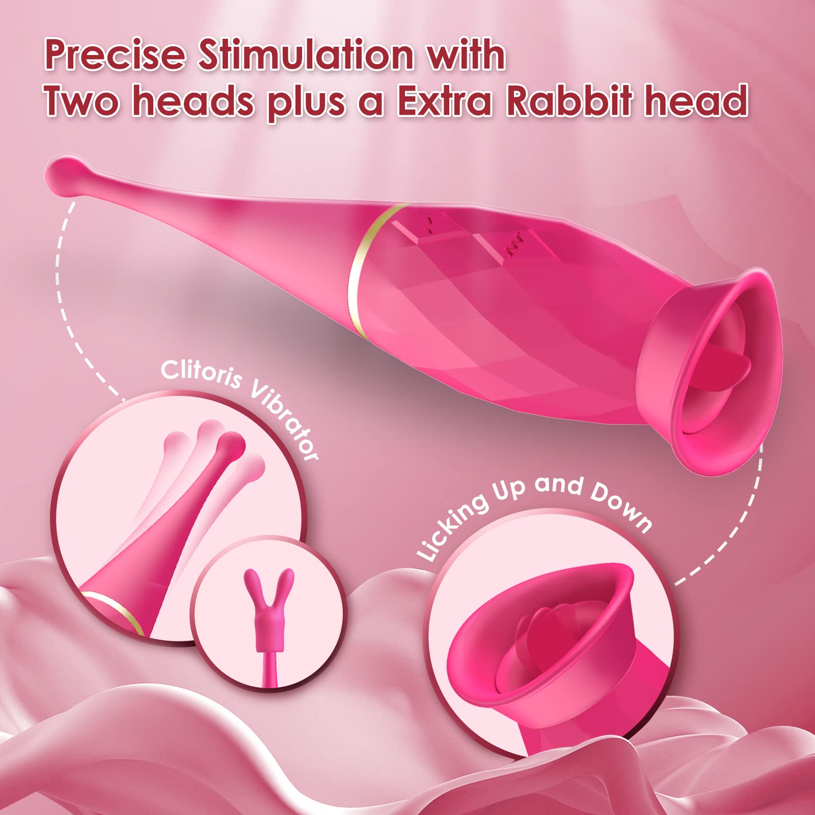 Bullet Vibrator Sex Toys Dildo G-spot Vibrators Adult Toys Licking Massager for Women 7 Powerful Function Quiet High Frequency Vaginal Anal Clit Nipple Stimulating
