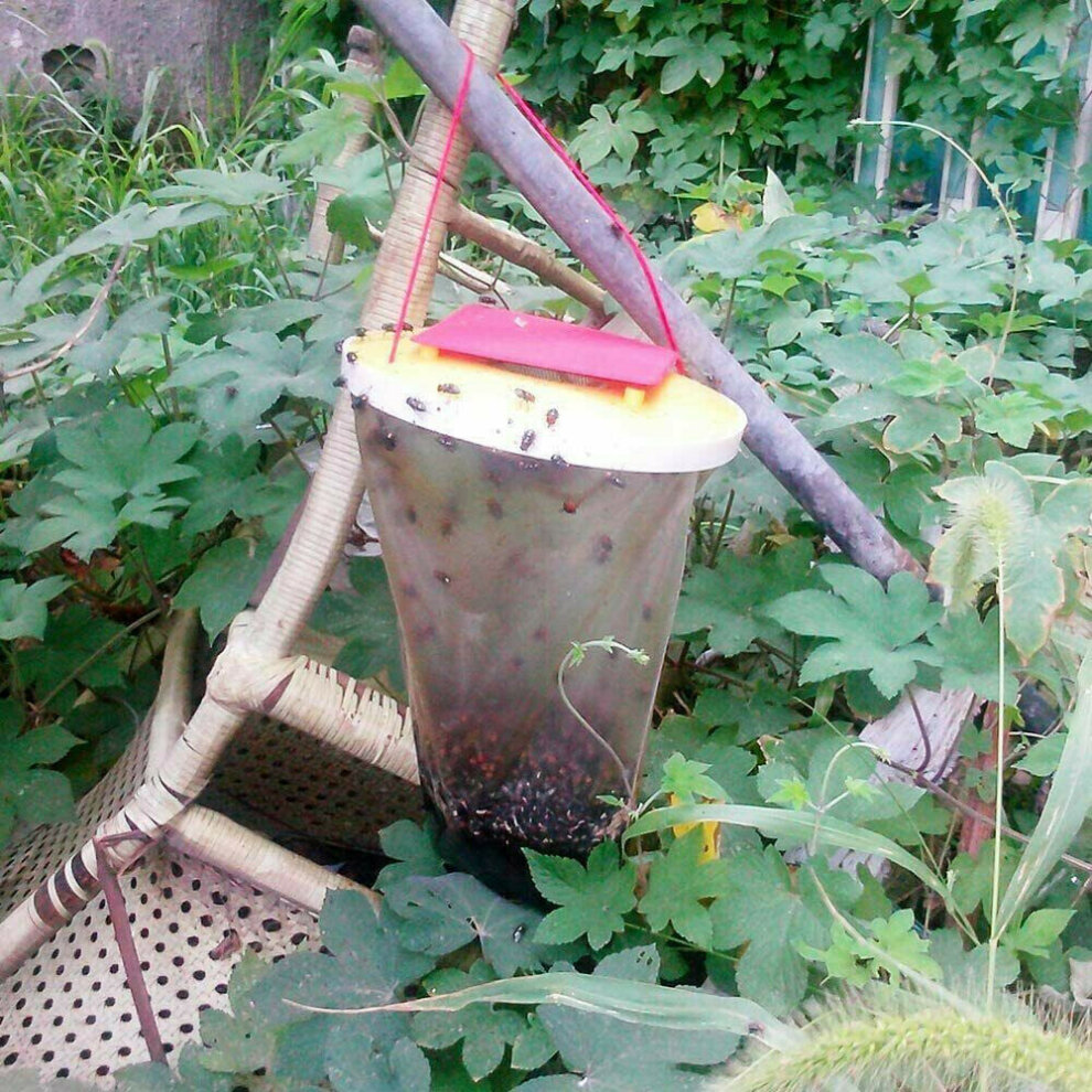 2X Fly Bag Trap Red Top Catcher Kills 20,000 Flies, Insect Pests