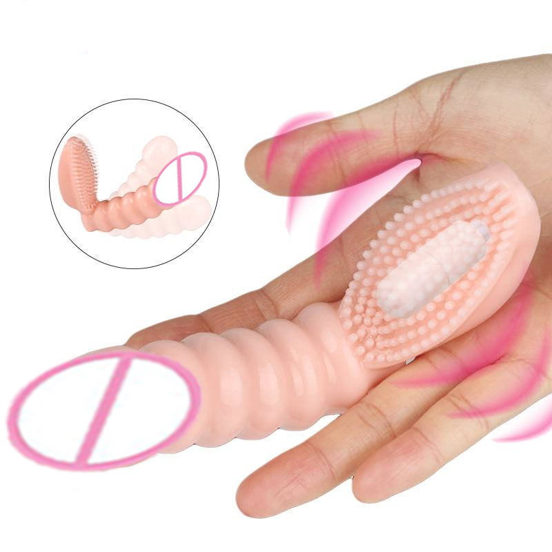 Sex Toy for her Female Masturbator Vagina Clitoral Vibrator Electric Adult Toy Girl Full Body Vibration Dildo Orgasm Massager Finger Shape Design Sex Pleasure