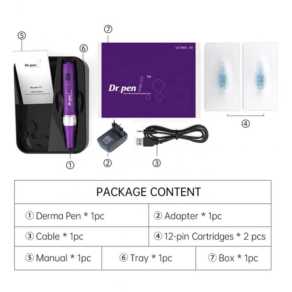 Dr pen Ultima X5 Microneedling Pen Professional Wireless Electric Skin Care Kit Hair Growth Product for Home Use