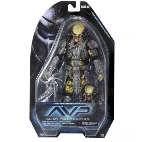 NECA Predator 14 Scar Unmasked Action Figure