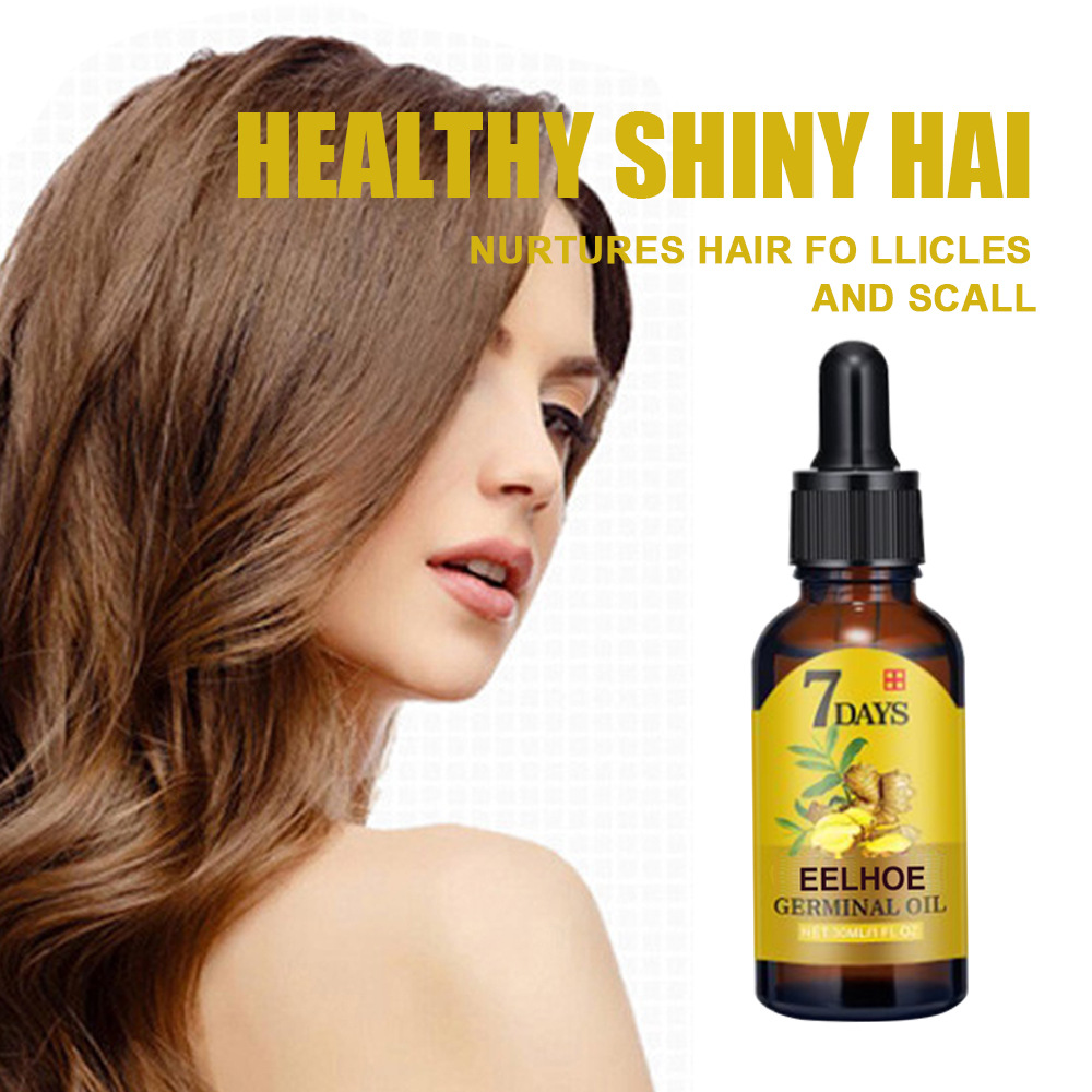 (20ml) Ginger Hair Serum Moisturizing Essence Liquid Essential Oil Hair Loss Scalp Treatments Ginger Ginseng Raise Dense Hair for Damaged Hair