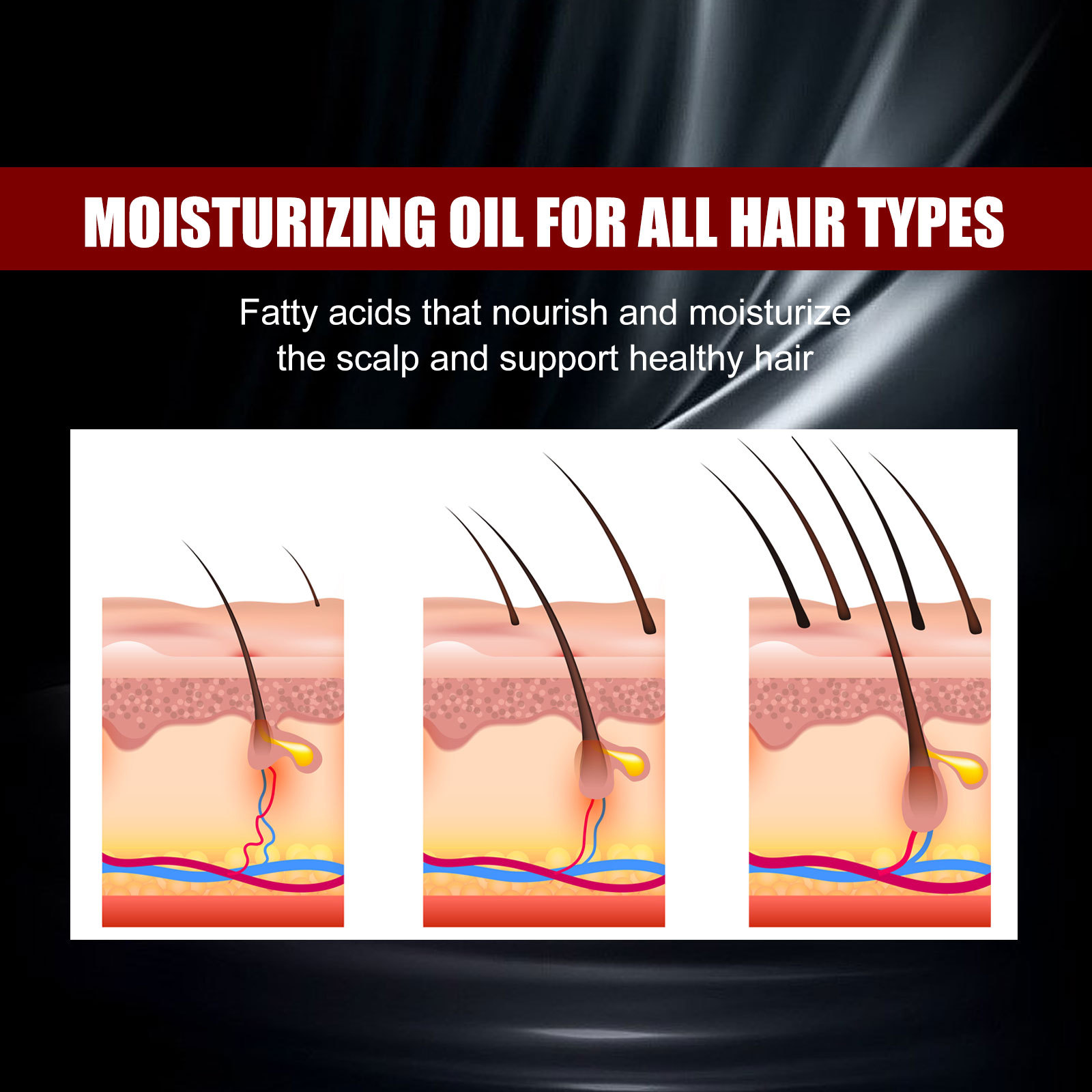 Hair Growth Spray Black Rice Water Spray Strengthen Hair Root Repair Damage Restore Hair Prevent Hair Thinning Dry Repair Hair Care For All Hair Types