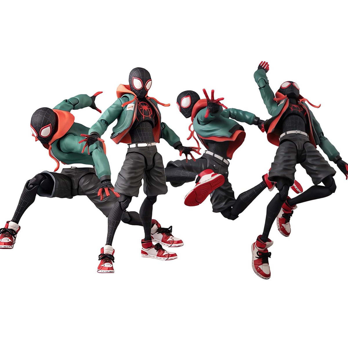 Superhero Spider-Man: Across The Spider-Verse Miles Morales Action Figure Kits Kids Toys Decor Gif