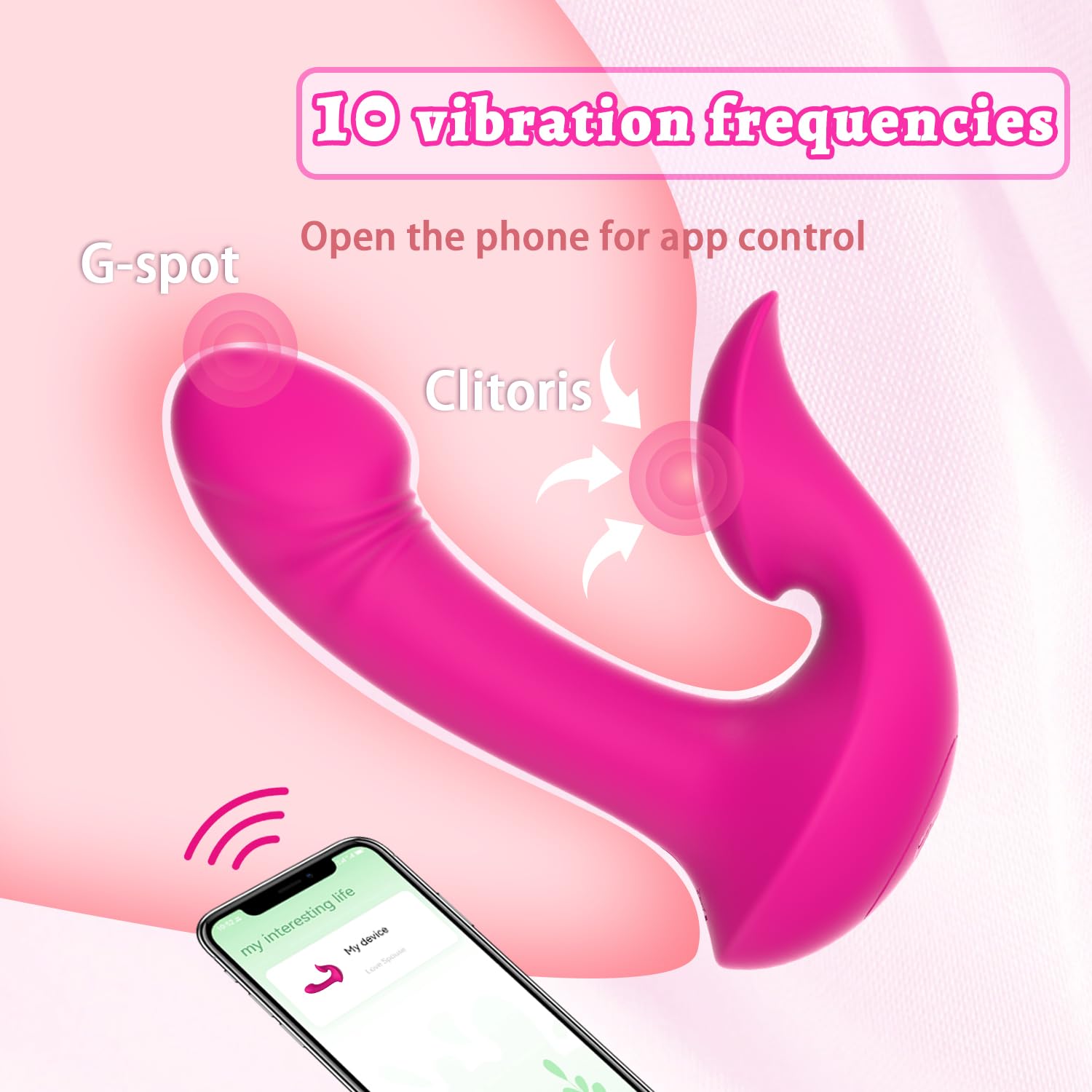 Wearable Panty Dildo Vibrator G Spot Vibrador Personal Massager Adult Toys for Women Pleasure Vagina Clitoral Stimulation Remote Control 10 Vibration