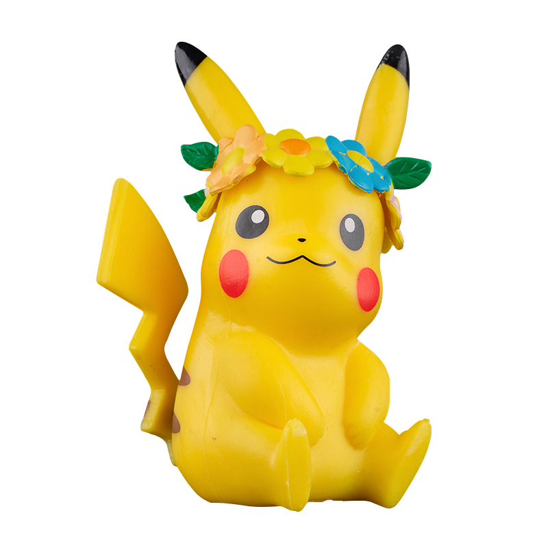 Pokemon Figure Toy Anime Figure Model Toy Cute Pikachu PVC Cake Decoration Ornaments Cartoon Doll Children Toys Gift Set of 6