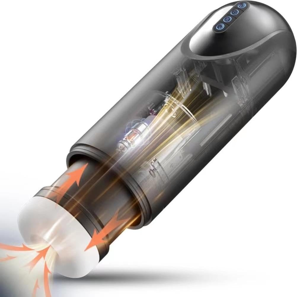Electric Male Masturbator Cup Sex Toys Men Penis Pump Adult Oral Sex Machine with Vibrating Sucking Thrusting Modes Pocket Pussy Blowjob Stimulation